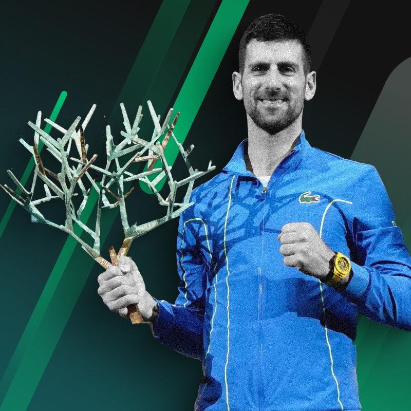 Djokovic winning Paris Masters 2023 image