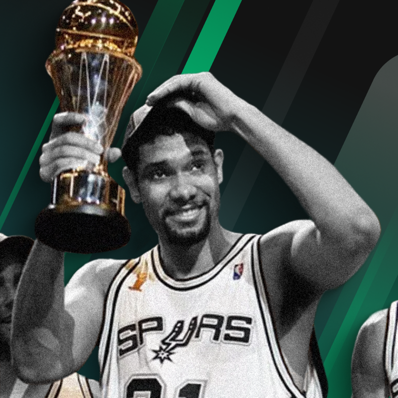 Tim Duncan winning Finals MVP image