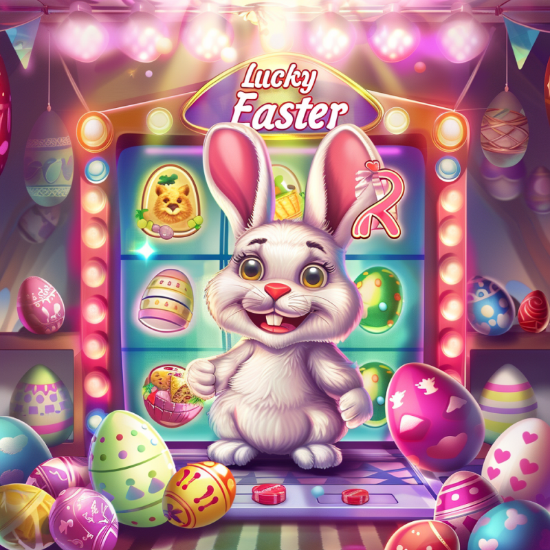 Easter egg bunny image