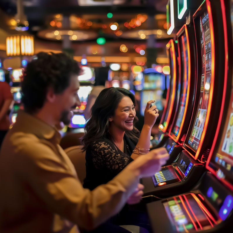 People playing the slots image