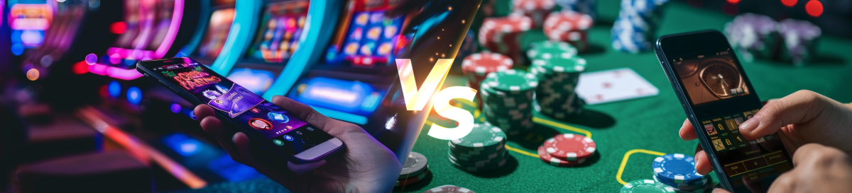 Social casino vs real money casino image