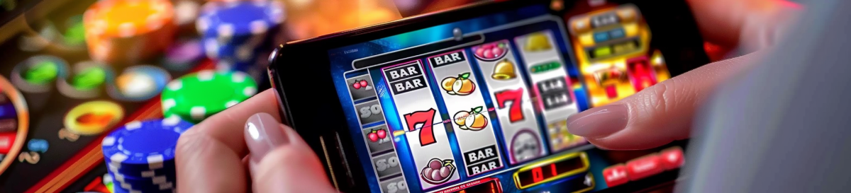 Playing mobile slots on phone image
