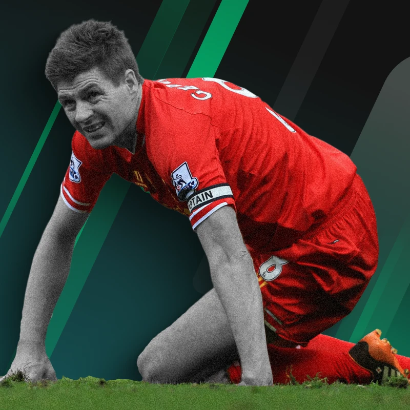 Steven Gerrard slipped in a Liverpool game that decided the title winner image