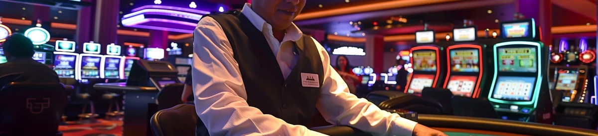 Casino dealer in Vegas image