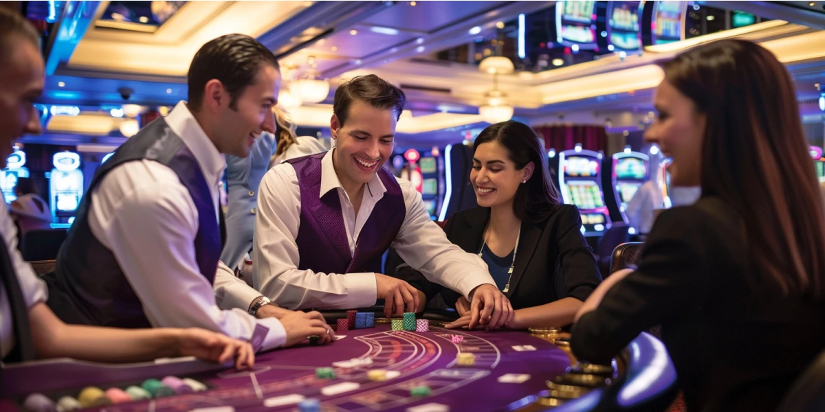 Casino table players image
