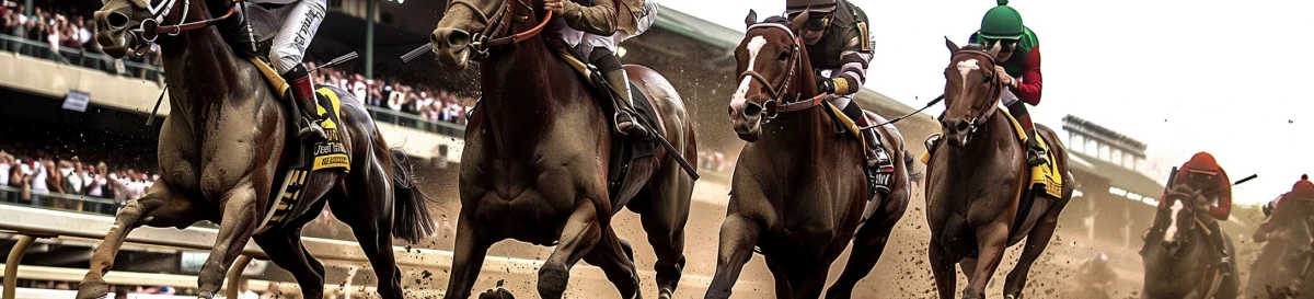 Race horses image