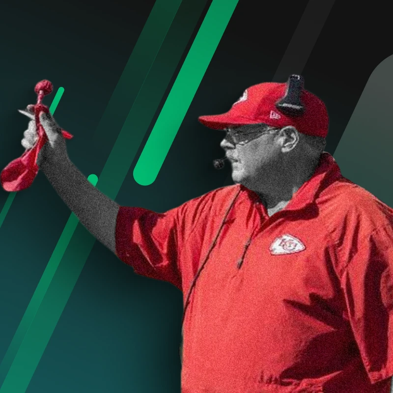 Coaches can challenge play calls in the NFL with a red flag image