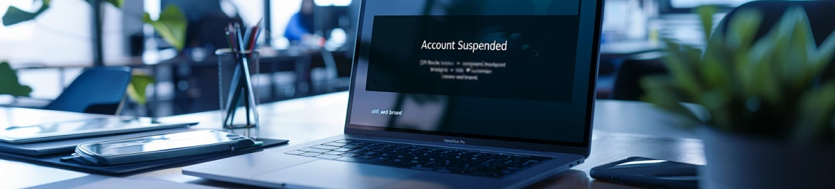 An account suspension notice image