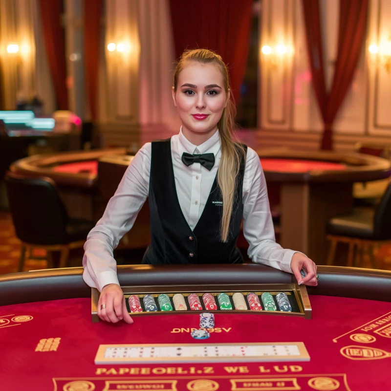 A casino dealer image